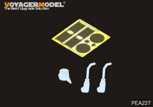 Voyager Model PEA227 WWII German King Tiger (Porsche Turret) Initial Production squared exhaust w/grills (GP) 1/35