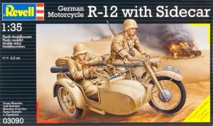 Revell 03090 German Motorcycle R-12 with Sidecar (1:35)