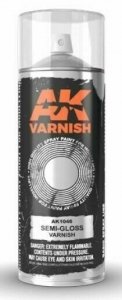 AK Interactive AK1046 High Quality Semi Gloss Varnish Lacquer Spray 400 ml.
