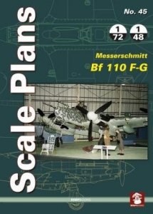 MMP Books 81937 Scale Plans No. 45 Messerschmitt Bf 110 F-G EN