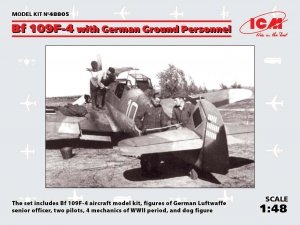 ICM 48805 Bf 109F-4 with German Ground Personnel 1/48