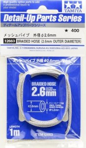 Tamiya 12663 Braided Hose Outer Diameter 2.6 mm