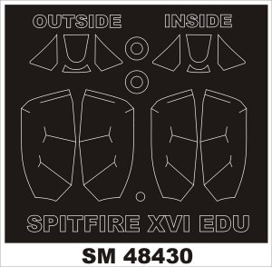 Montex SM48430 SPITFIRE XVI (BUBLETOP) EDUARD