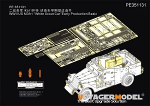 Voyager Model PE351131 WWII US M3A1 White Scout CarEarly Production Basic （For TAMIYA 35363）1/35