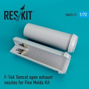 RESKIT RSU72-0071 F-14A Tomcat open exhaust nozzles for Fine Molds 1/72