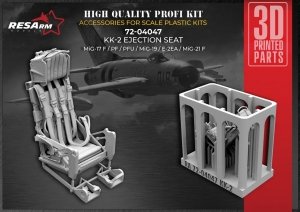 RESArm 72-04047 KK-2 - MiG-17-F, PF, PFU, Mig-19, E-2EA, MiG-21-F - ejection seat (3D resin printing) 1/72