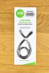 ASK T0063 Lead Wire - Round Ø 0,6 mm x 250 mm (20 pcs)