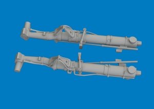Eduard 6481157 P-47D undercarriage legs PRINT for MINIART 1/48
