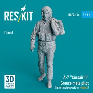RESKIT RSF72-0044 A-7 Corsair II Greece male pilot (in a standing position - type 2) (1 pcs) (3D Printed) (1/72)