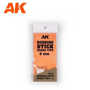AK Interactive AK9318 RUBBING STICK SPARE TIPS 3MM