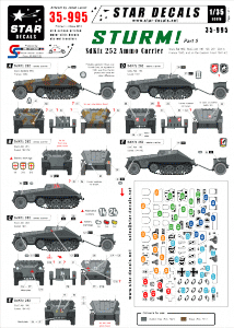 Star Decals 35-995 STURM 5. SdKfz 252 Ammo carrier 1/35