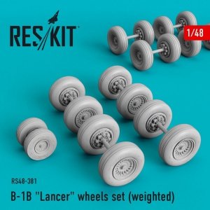RESKIT RS48-0381 B-1B LANCER WHEELS SET (WEIGHTED) 1/48