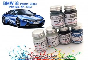 Zero Paints ZP-1303-CR-WH BMW i8 Crystal White 2x30ml