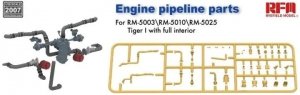 Rye Field Model 2007 Engine pipeline parts for RM-5003 RM-5010 RM-5025 Tiger I 1/35