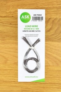 ASK T0064 Lead Wire - Round Ø 0,7 mm x 250 mm (16 pcs)
