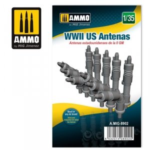 Ammo of Mig 8902 WWII US Antenas 1/35