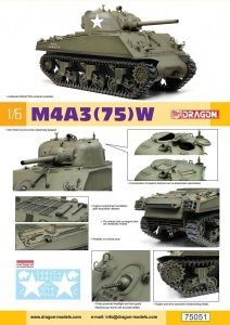 Dragon 75051 M4A3(75)W Sherman 1/6