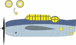 Eduard CX707 Grumman TBF-1C - Mask Set (for Hobby Boss Kits) 1/72