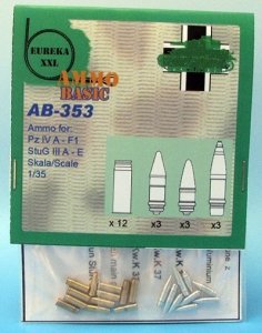 Eureka XXL AB-353 Ammo for : Pz IV A-F1, Stug IIIA-E 1:35