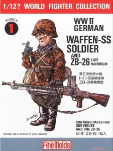 FineMolds FT1 W.W.II German Soldier & ZB26 1/12
