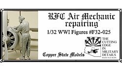 Copper State Models F32-025 RFC Air Mechanic repairing 1:32