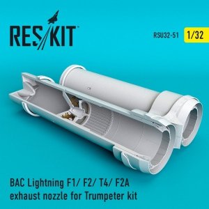 RESKIT RSU32-0051 BAC LIGHTNING F1/ F2/ T4/ F2A EXHAUST NOZZLES FOR TRUMPETER KIT 1/32