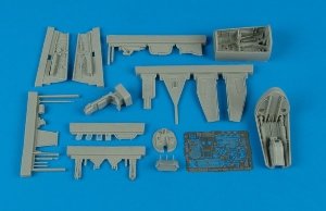 Aires 4359 He 162A cockpit set and wheel bay 1/48 Tamiya