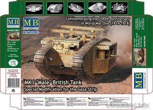 MASTER BOX 72003 MK I Male British Tank Special Modification for the Gaza Strip (1:72)