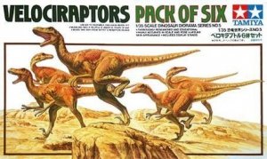 Tamiya 60105 Velociraptors Diorama Set - Pack of Six