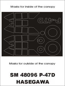 Montex SM48096 P-47D Razorback HASEGAWA