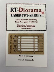 RT-Diorama 35933 Fence element door No.3 1/35