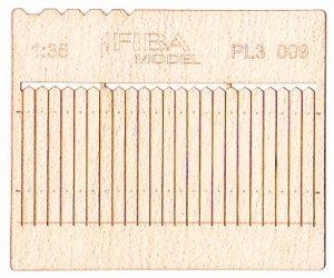 Model scene PL3-009 Wooden fence type 9 Drewniany płot 1/35