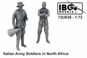 IBG 72U038 Italian Army Soldiers in North Africa 1/72
