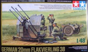 Tamiya 32554 German 20mm Flakvierling 38 (1:48)
