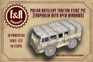 F&A Miniatures FA-72014C Pzinż 342 plandeka ciągnik otwarte okna 1/72