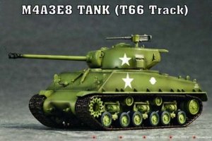 Trumpeter 07225 M4A3E8 TANK (T66 Track) (1:72)