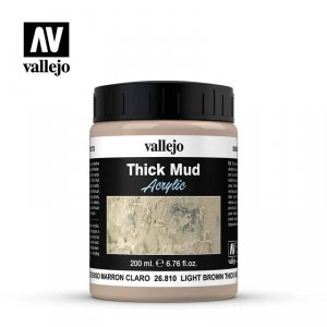 Vallejo 26810 Thick Mud - Light Brown Mud 200ml