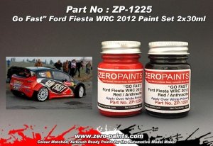 Zero Paints ZP-1225 Go Fast Ford Fiesta WRC 2012 Paint Set 2x30ml