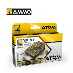 AMMO by Mig Jimenez 20734 ATOM Beginners Set: Tanks Vol.1 6x20ml