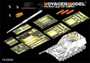 Voyager Model PE35680 WWII German Sd.Kfz. 164 Nashorn B ver include Gun barrel (For TAMIYA 35335) 1/35