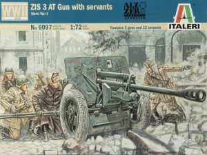 Italeri 6097 Russian ZIS-3 AT Gun with servants 1/72