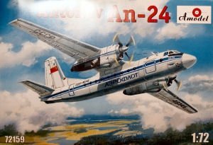 A-Model 72159 Antonov AN-24 Soviet Civil Plane (Aeroflot) 1:72