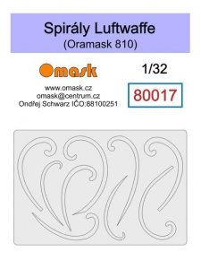 Omask 80017 Spirals Luftwaffe (Oramask 810 foil) 1/32