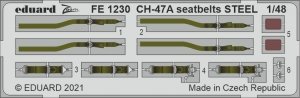 Eduard FE1230 CH-47A seatbelts STEEL HOBBY BOSS 1/48