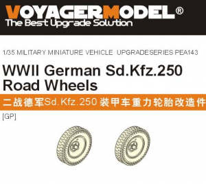Voyager Model PEA143 WWII German Sd.Kfz.250 Road Wheels Patten 1 (For all) 1/35