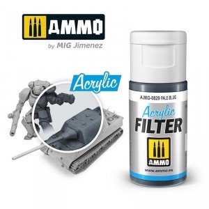 Ammo of Mig 0829 ACRYLIC FILTER Pale Blue 15 ml