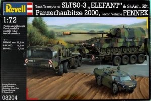Revell 03204 SLT50-3 Elefant mit Sa.Anh.52t & PzH2000 & Fennek (1:72)