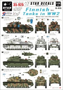 Star Decals 35-925 Finnish Tanks in WW2 1/35