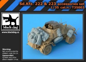 Black Dog T35003 Sd.Kfz. 222 & 223 accessories set for Tamiya kits 1/35