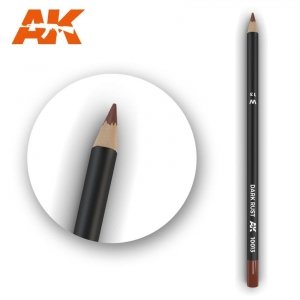AK Interactive AK10013 Watercolor Pencil DARK RUST